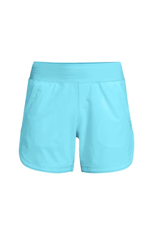 LANDS' END LANDS' END 5" QUICK DRY ELASTIC WAIST BOARD SHORTS SWIM COVER-UP SHORTS WITH PANTY 