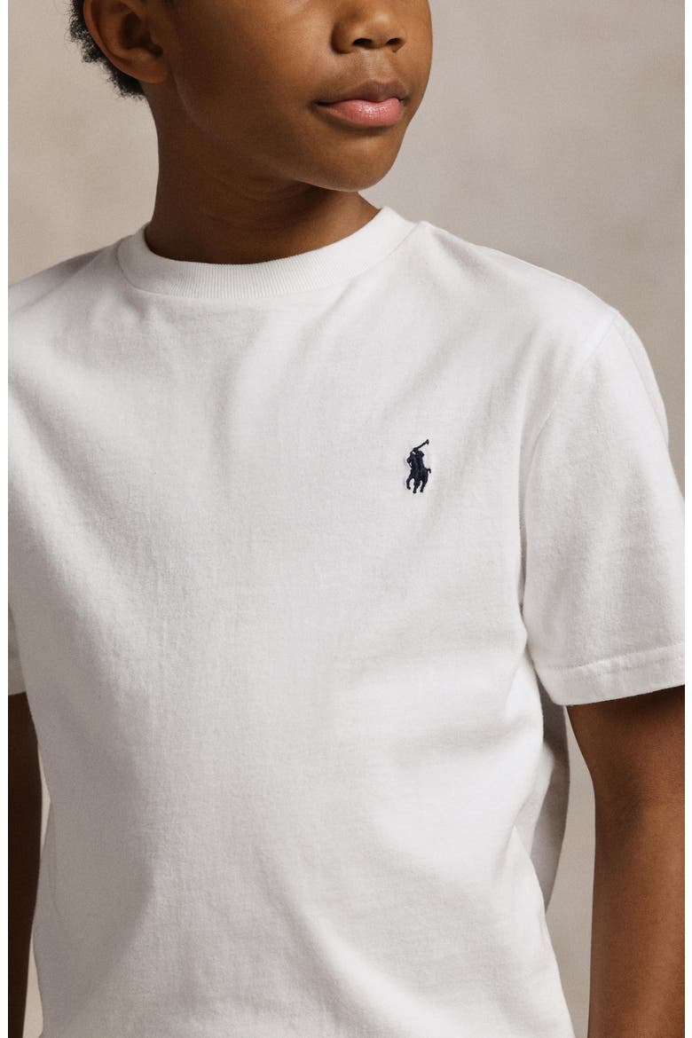 Kids' Cotton Jersey T-Shirt, Alternate, color, WHITE