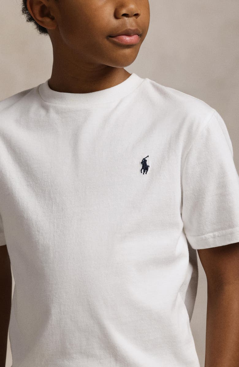 Polo Ralph Lauren Kids' Cotton Jersey T-Shirt, Alternate, color, White