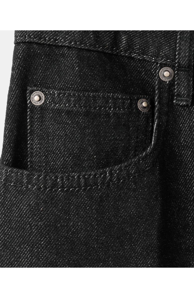 MANGO Selection Mid Rise Straight Leg Jeans, Alternate, color, Black