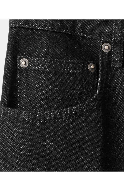 Mango Mid Rise Straight Leg Selection Jeans In Black