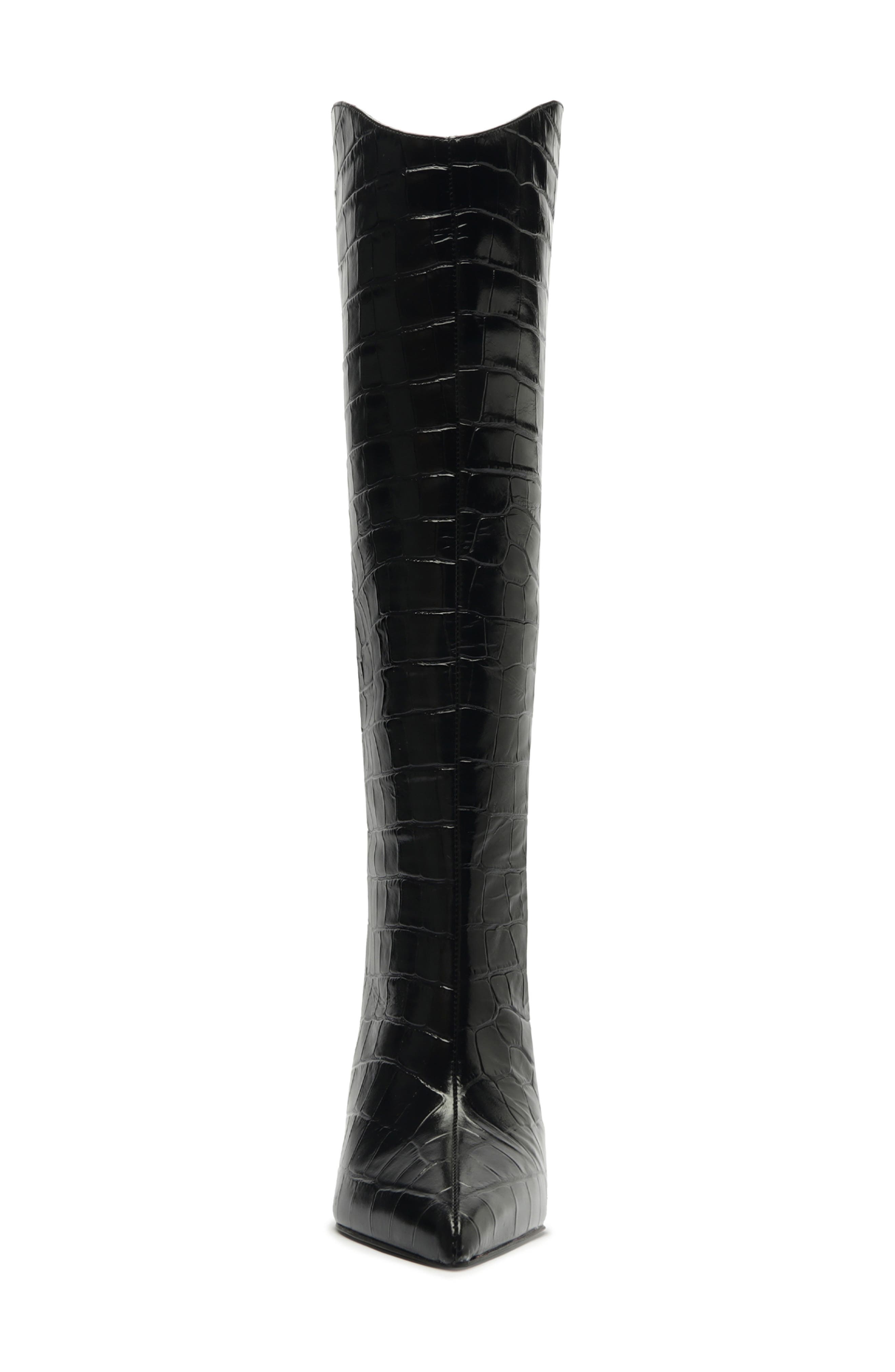 Schutz Maryana Pointed Toe Boot, Alternate, color, Black