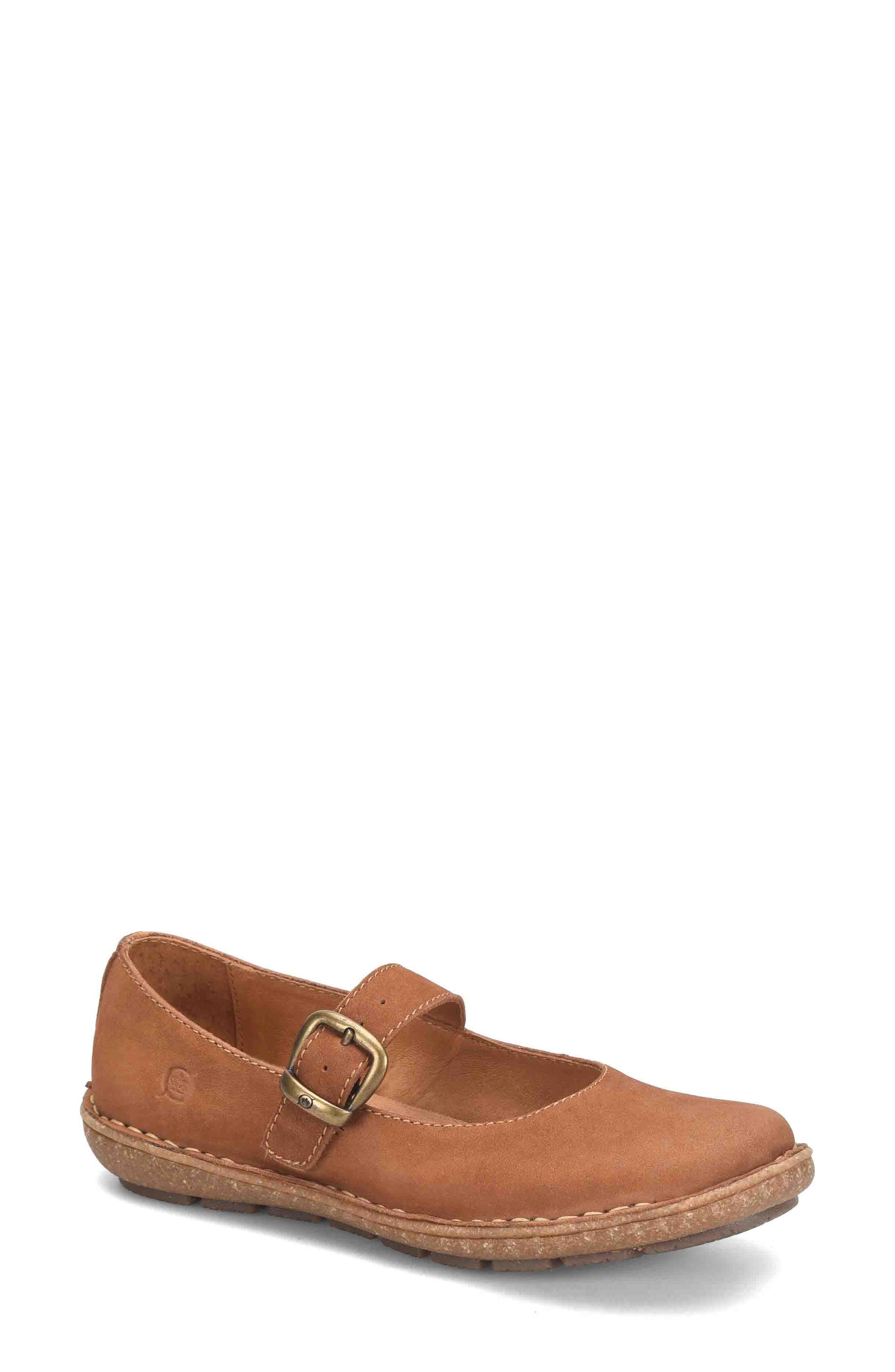 Børn Naomi Mary Jane Flat, Main, color, Tan Nubuck