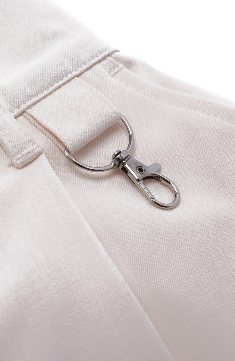 STUDENTS Calculus Baggy Slack Pleated Shorts, Alternate, color, Cream