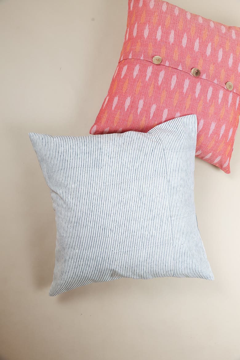 Grey Bliss Block Print Pillow, Alternate, color, Grey