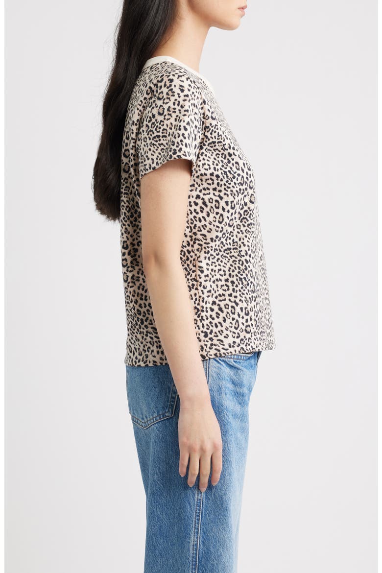 Girlfriend Cheetah Print T-Shirt, Alternate, color, ECRU CHEETAH