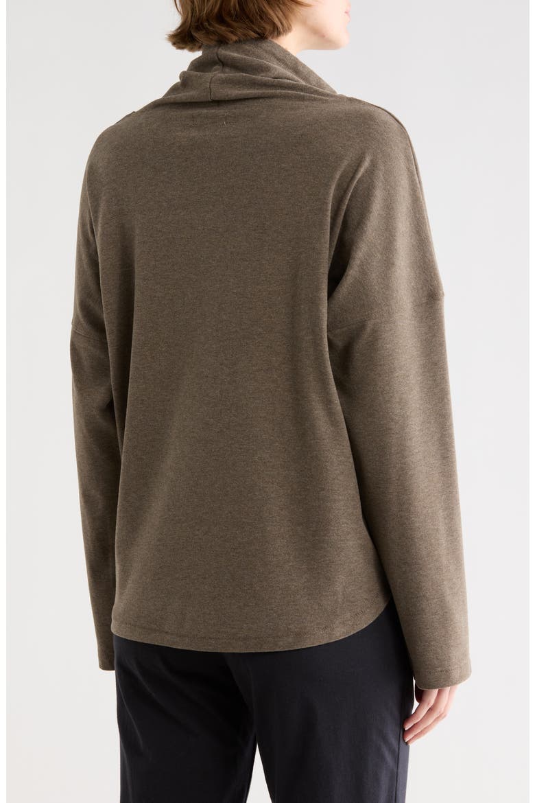 Funnel Neck Pullover, Alternate, color, HEATHER TOAST