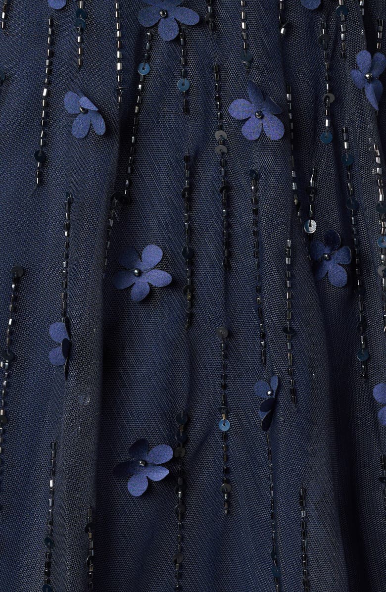 Adrianna Papell Beaded Appliqué Gown, Alternate, color, 