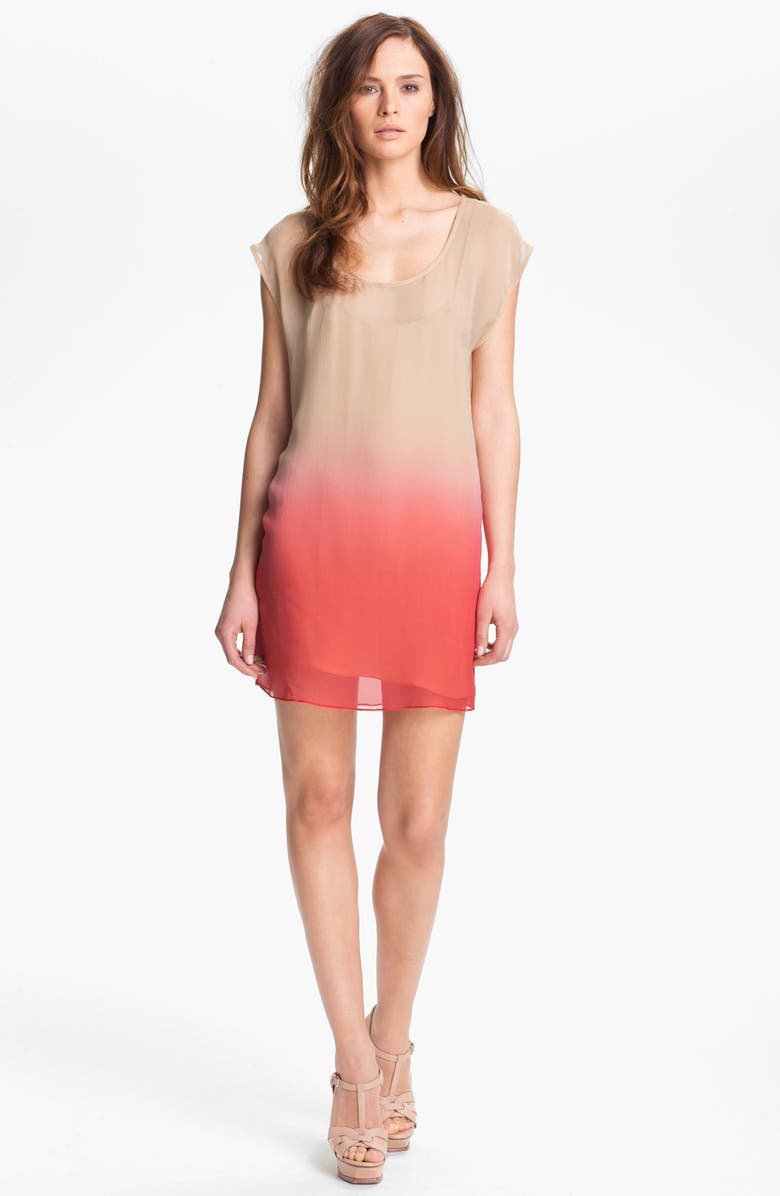 Haute Hippie Ombré Silk Chiffon Dress, Main, color, 