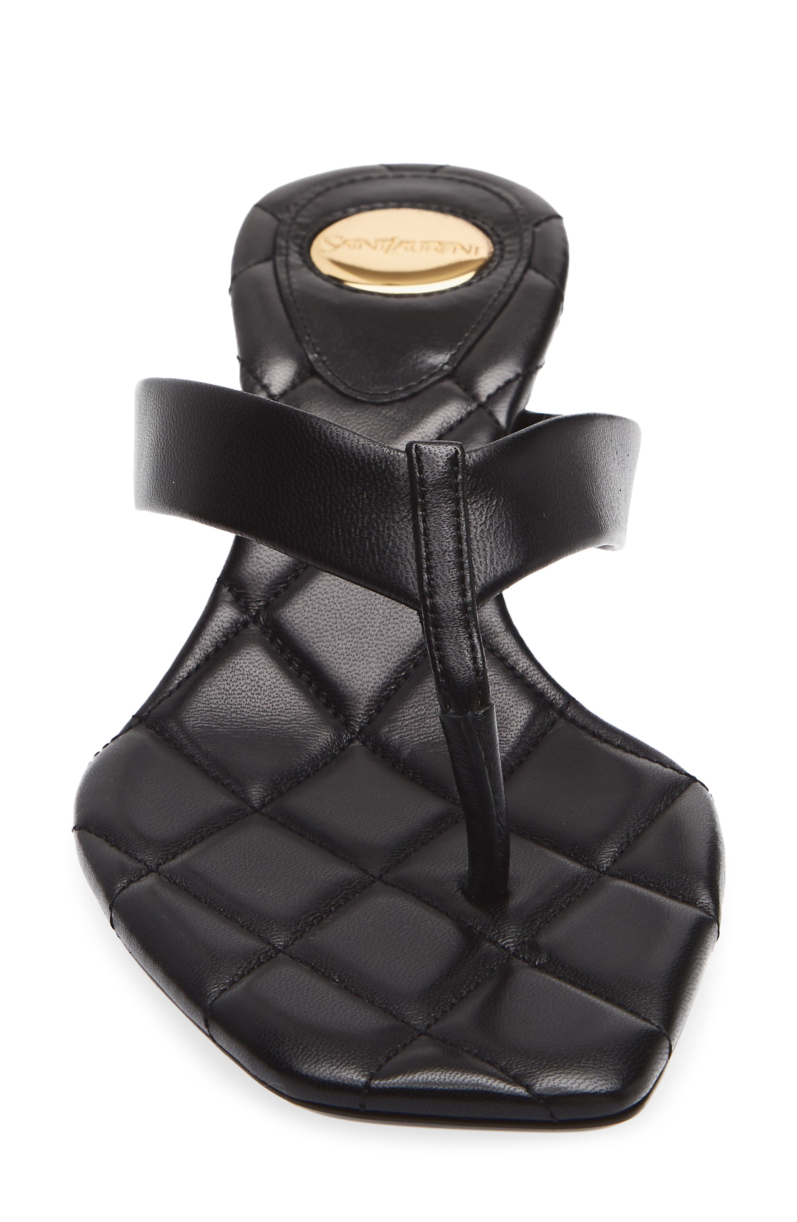 Ice Heeled Flip Flop, Alternate, color, NERO