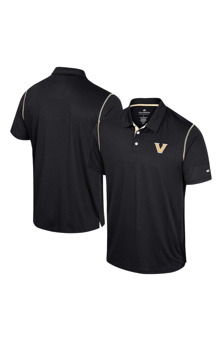COLOSSEUM Men's Colosseum  Black Vanderbilt Commodores Cameron Polo, Alternate, color, Black