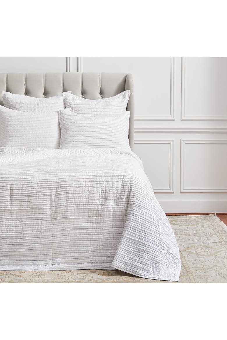 26" x 26" Tess Dove Cotton Euro Sham - Machine Washable, Alternate, color, White