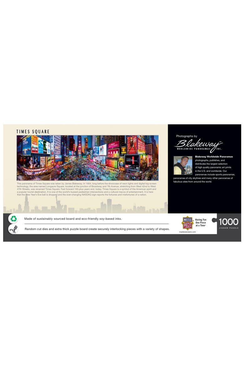 Times Square 1000pc Panoramic Puzzle, Alternate, color, Multicolor