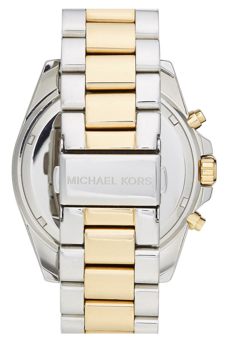 Michael Kors 'Bailey' Chronograph Bracelet Watch, 39mm (Nordstrom Exclusive), Alternate, color, SILVER