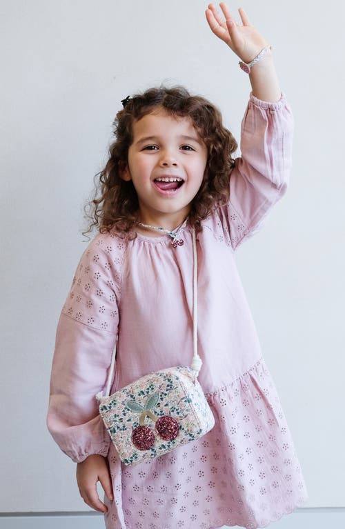 Shop Mimi & Lula Kids' Floral Cherries Bag In Light/pastel Pink