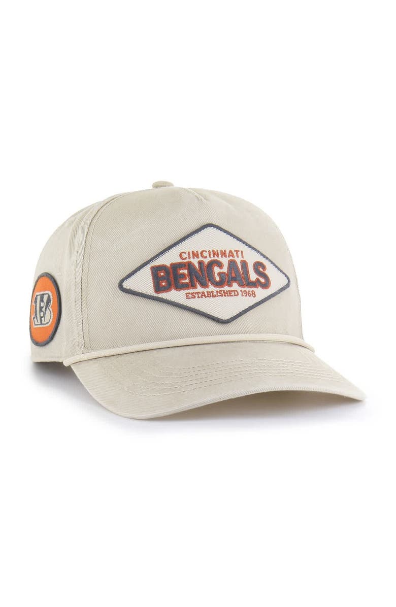 '47 Men's '47 Khaki Cincinnati Bengals Cairn Hitch Adjustable Hat, Main, color, Khaki