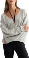Free People See Me V-Neck Pullover Sweater