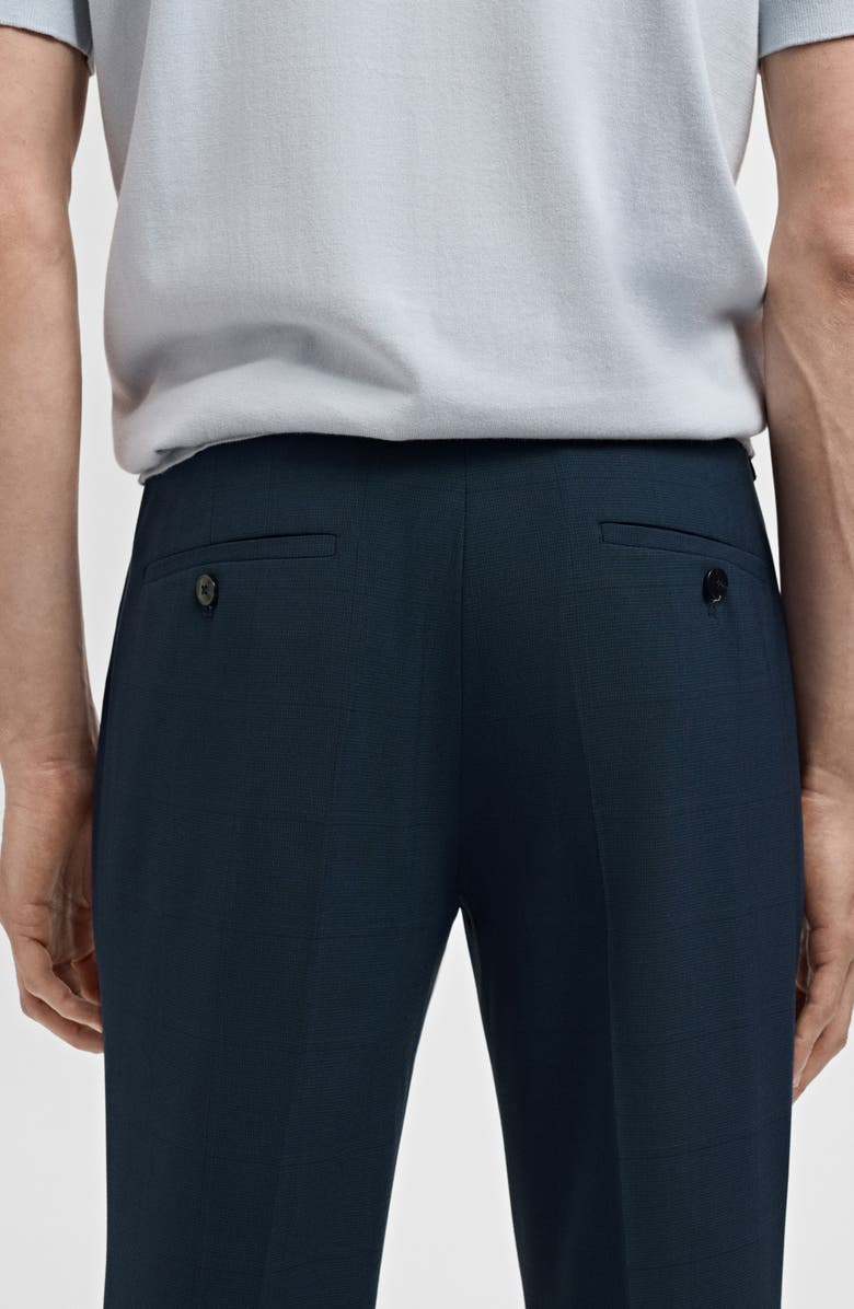 MANGO Super Slim Fit Stretch Suit Pants, Alternate, color, Indigo Blue