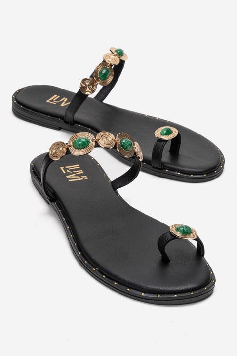 Martinez Leather Thong Sandal