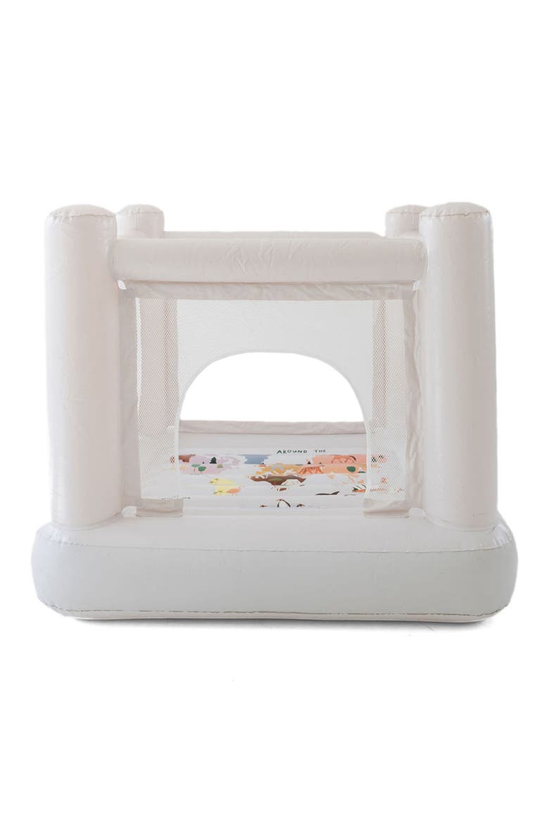 Mini World Map Bounce House, Main, color, WHITE
