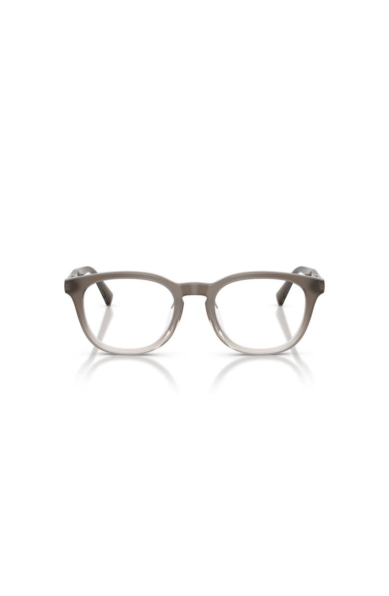 Brunello Cucinelli 49mm Rectangle optical glasses, Alternate, color, Grey