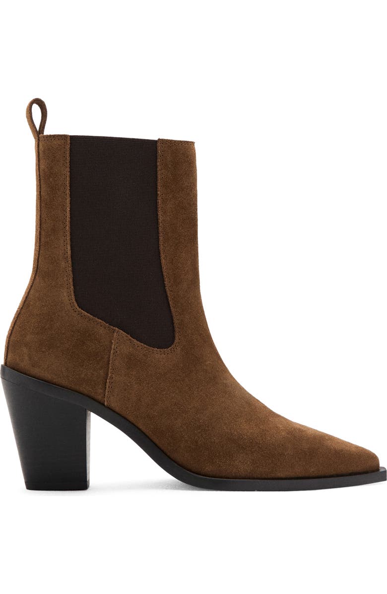 MANGO Suede Ankle Boot, Alternate, color,