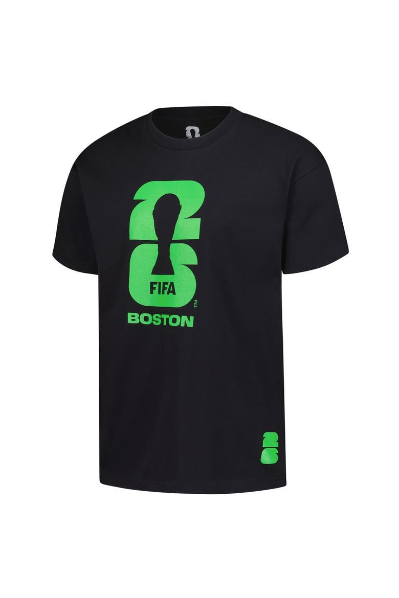 Men's Outerstuff  Black 2026 FIFA World Cup Boston Host City Local Oversized T-Shirt, Alternate, color, Black