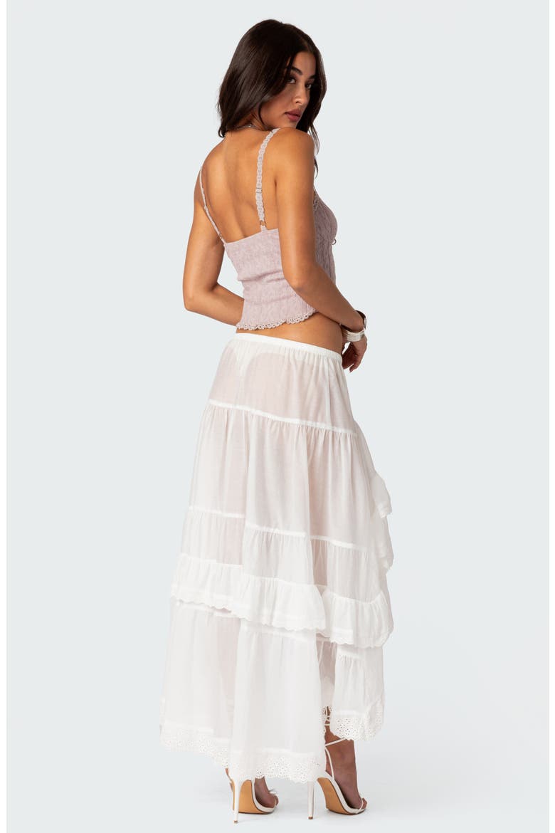Lacy Crop Knit Camisole, Alternate, color, MAUVE