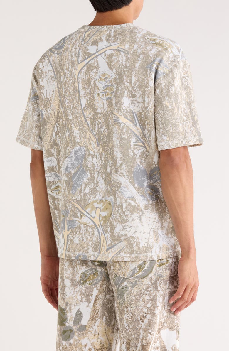 FLEECE FACTORY Camouflage Fleece T-Shirt, Alternate, color, Muted Green