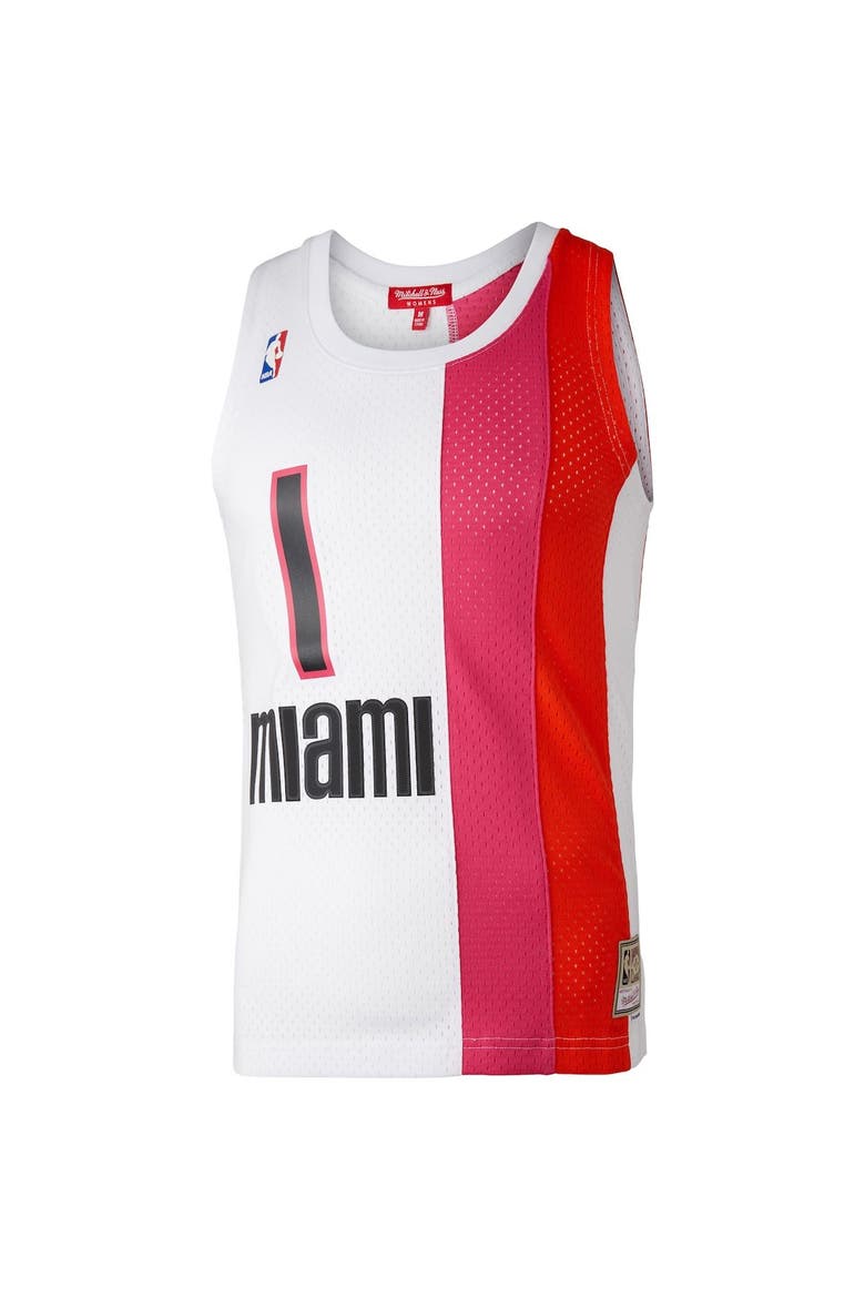 Women's Mitchell & Ness Chris Bosh White Miami Heat Hardwood Classics 2011/12 Swingman Jersey, Alternate, color, White