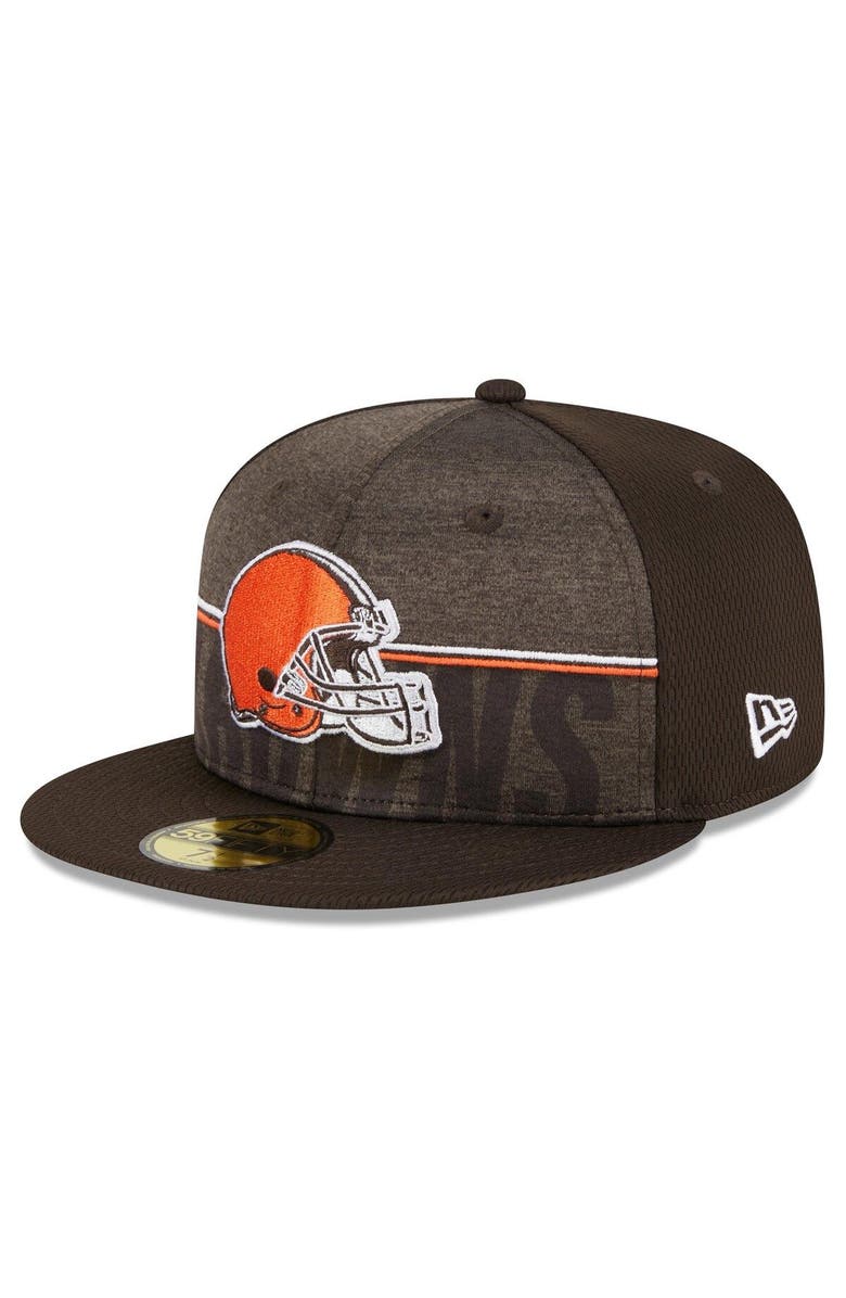 New Era Men's New Era Brown Cleveland Browns 2023 NFL Training Camp 59FIFTY Fitted Hat, Main, color, 