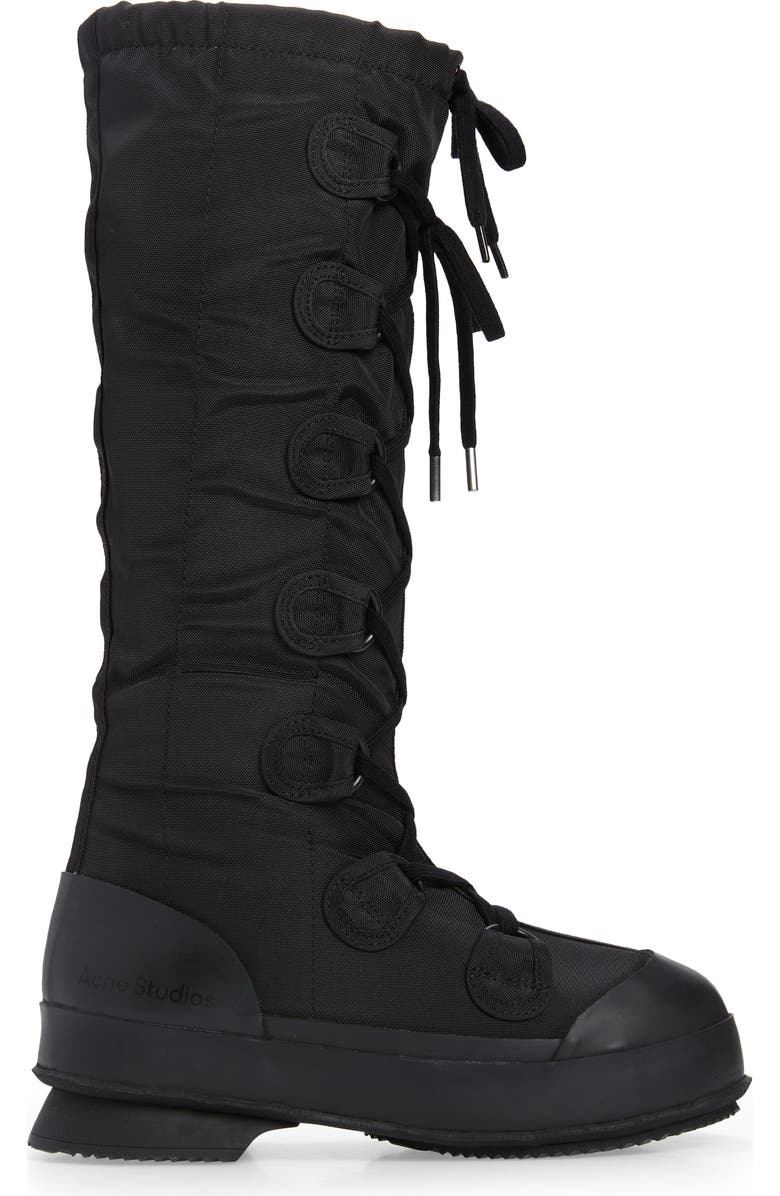 Acne Studios Brema Lace-Up Tall Boot, Alternate, color,