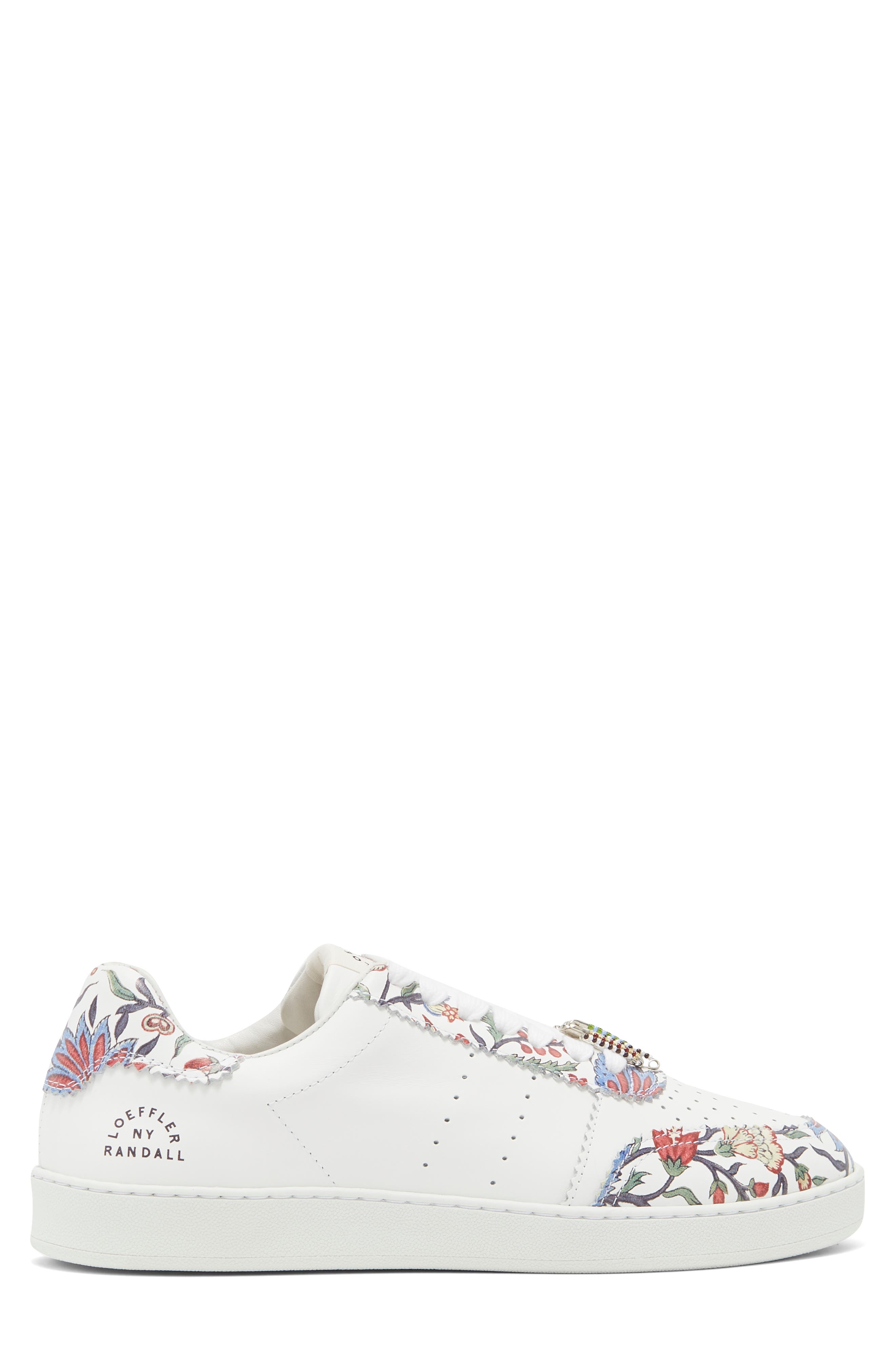 Loeffler Randall Keeley Floral Leather Sneaker, Alternate, color, 