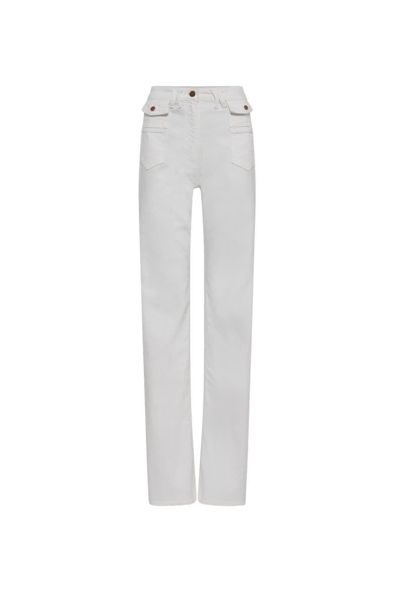 High Rise Sculpting Flare Jeans, Alternate, color, Optical White
