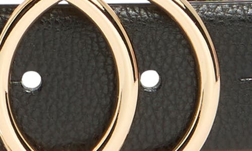 Vince Camuto Double Circle Buckle Reversible Belt