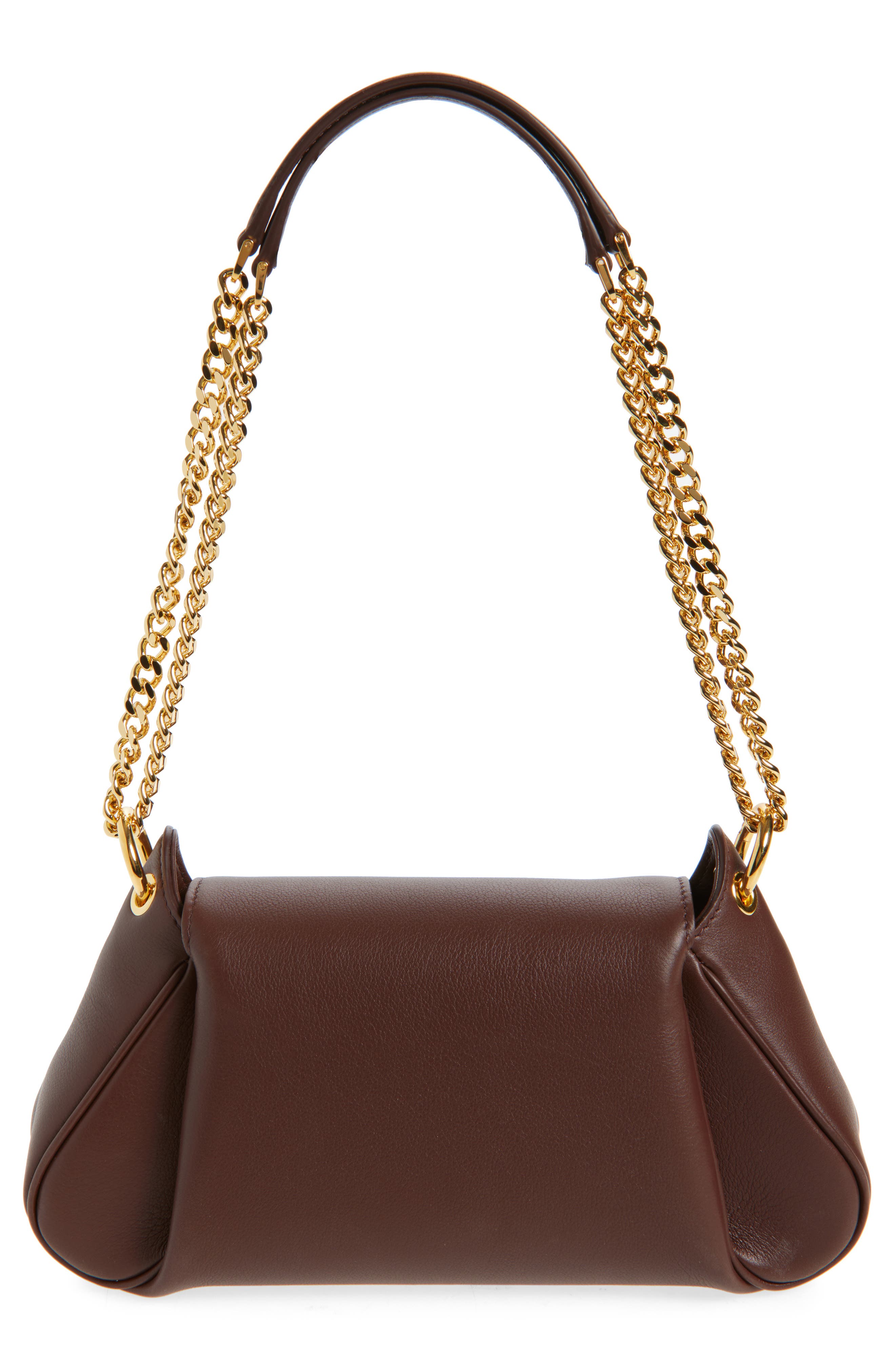 TOM FORD Tara Chain Leather Shoulder Bag, Alternate, color, 