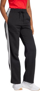 adidas Essentials 3-Stripes Open Hem Fleece Pants