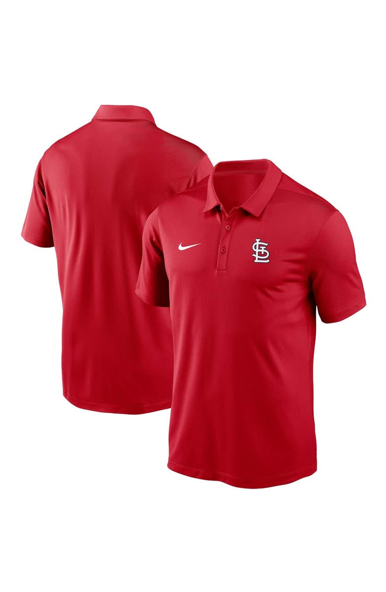 Nike Men's Nike Red St. Louis Cardinals Team Logo Franchise Performance Polo, Alternate, color, Red