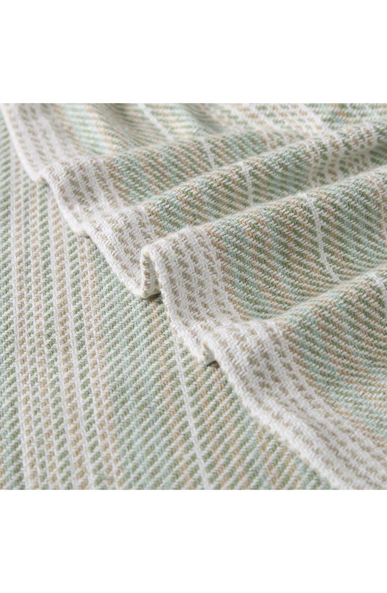 Tommy Bahama Sandy Shore Stripe Throw Blanket, Alternate, color, Sage Green