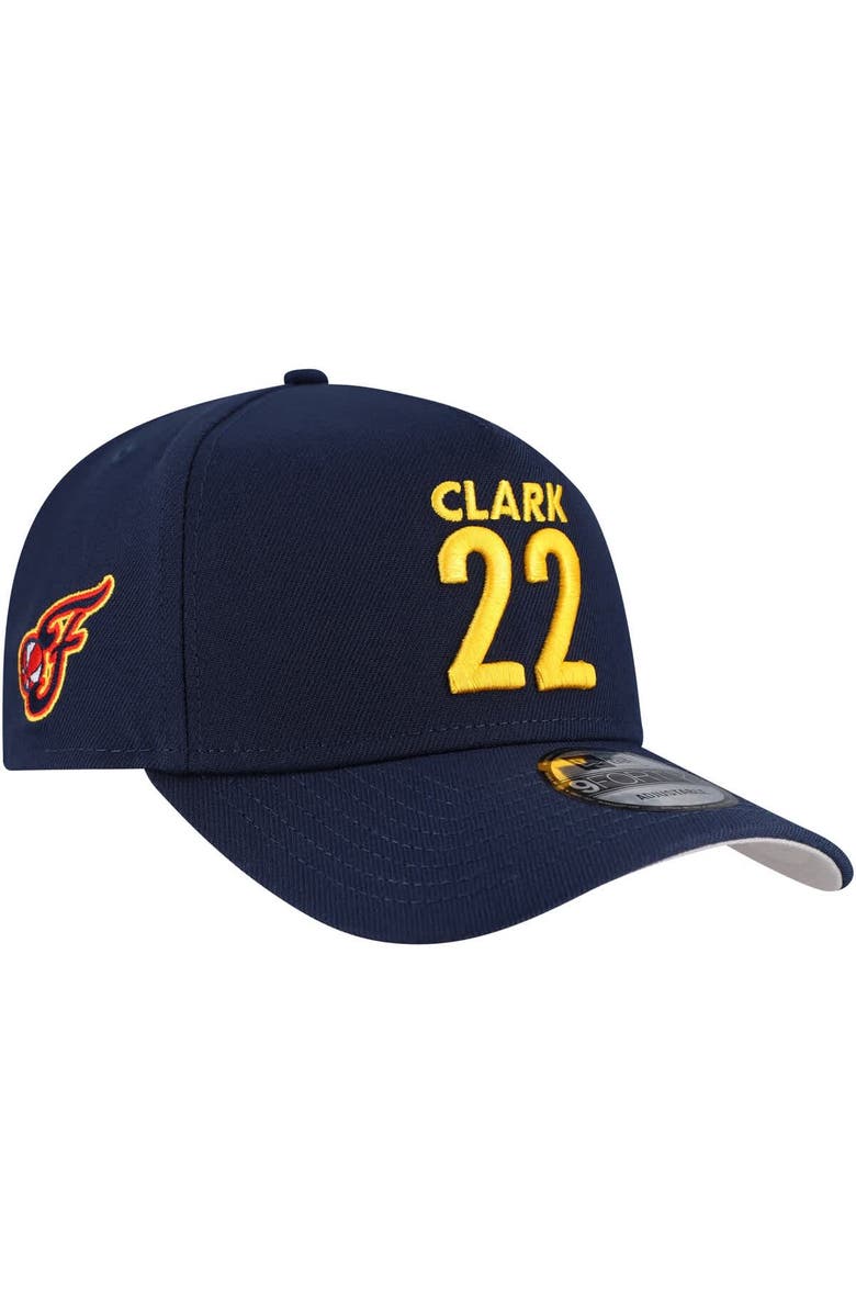 New Era Caitlin Clark Navy Indiana Fever WNBA A-Frame 9FORTY Adjustable Hat, Main, color, Navy
