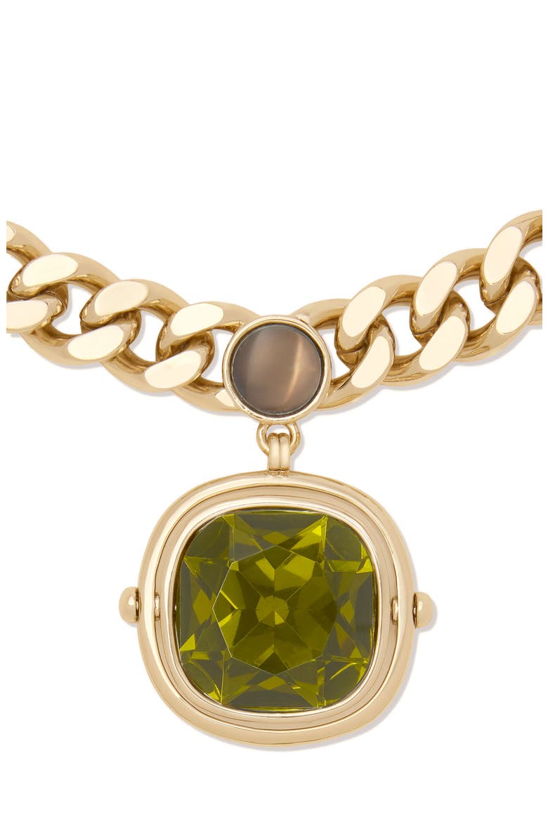 Siena Curb Chain Pendant Necklace, Alternate, color, GEMSTONE MULTI