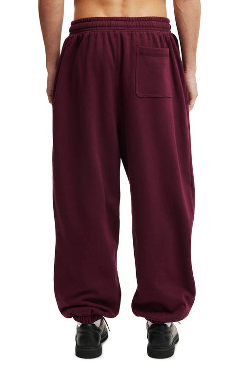 Cotton On Super Baggy Cuffed Track Pant In Purple