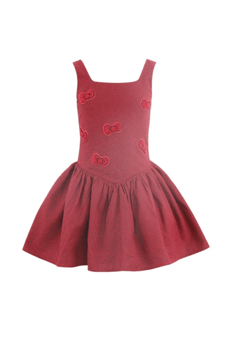 Houndstooth Bow Dress