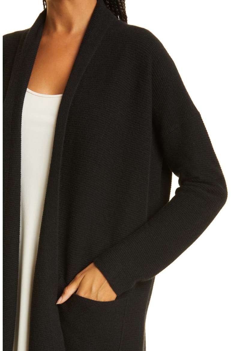 Cashmere Cardigan, Alternate, color, BLACK