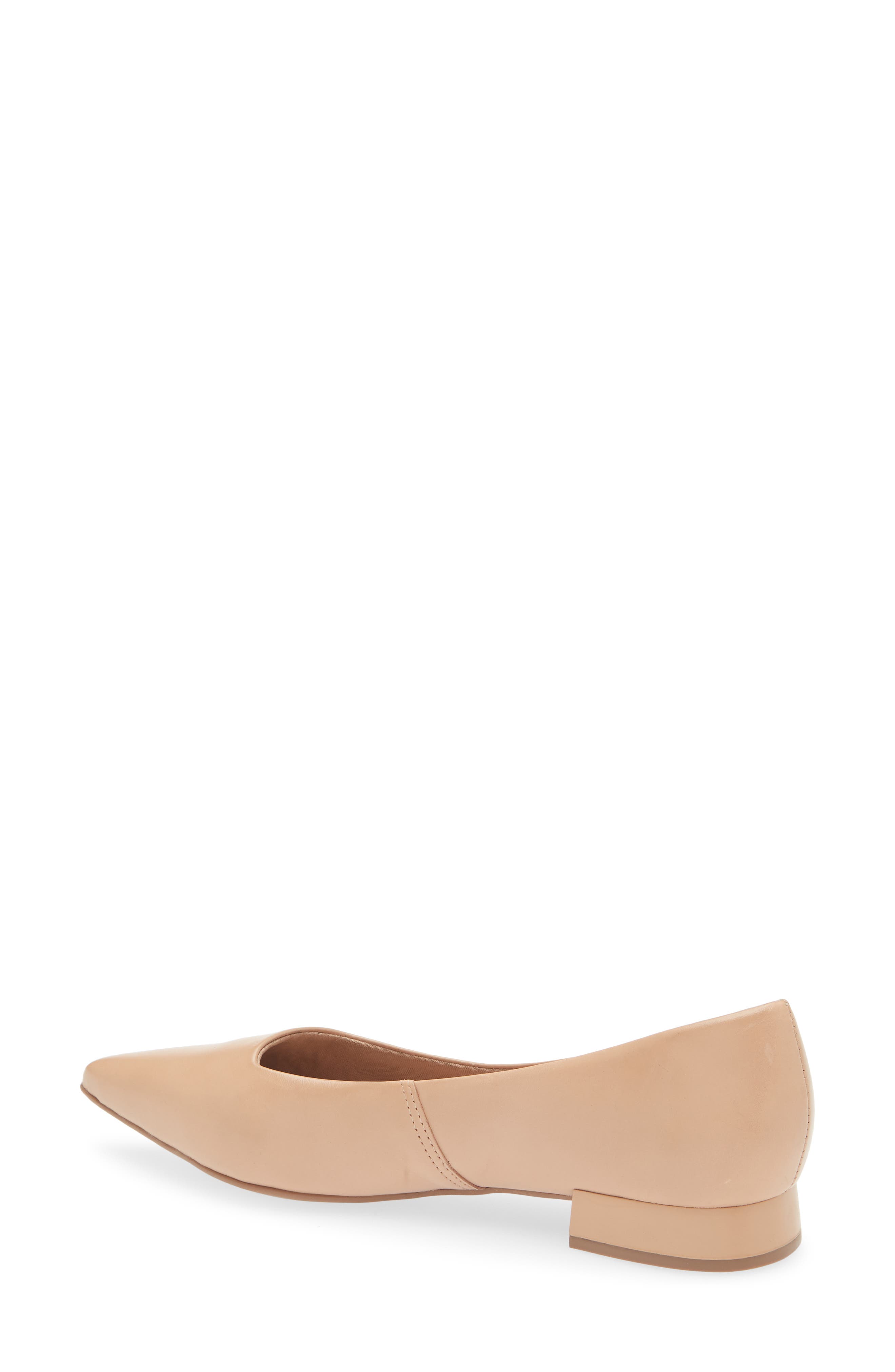 Alessandra Pointed Toe Ballet Flat, Alternate, color, BROWN SUGAR