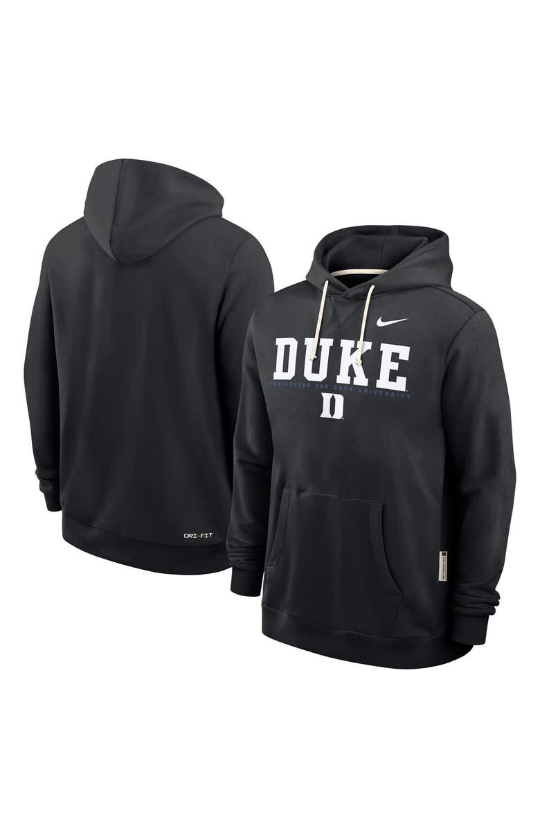 Nike Men's Nike Black Duke Blue Devils 2025 Sideline Standard Issue Dri-FIT Hoodie, Alternate, color, Black