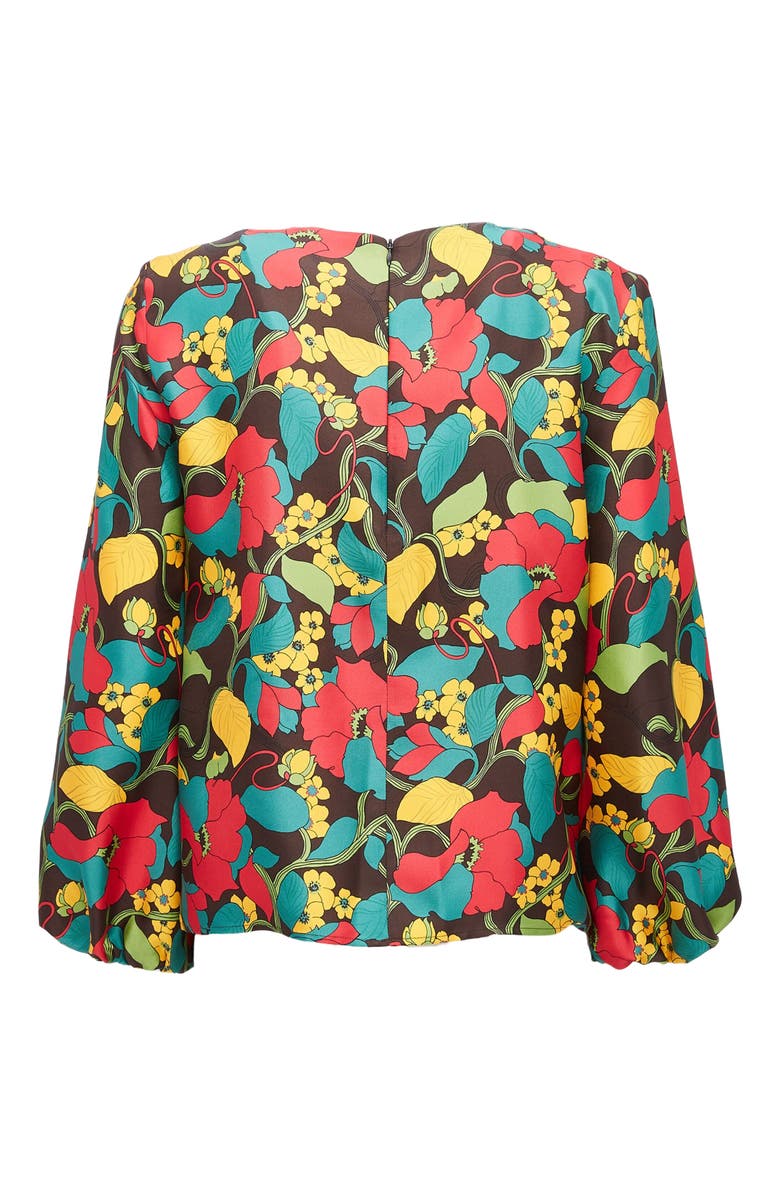 La DoubleJ Charming Top Vines Brown, Alternate, color, Vines Brown