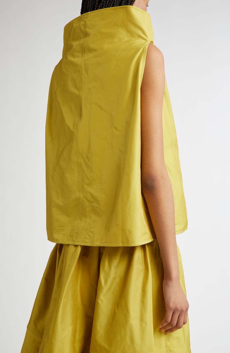 MELITTA BAUMEISTER Funnel Neck Taffeta Top, Alternate, color, 