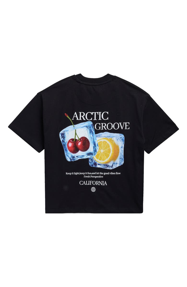 DENIM AND FLOWER Kids' Ice Cubes Graphic T-Shirt, Alternate, color, Black
