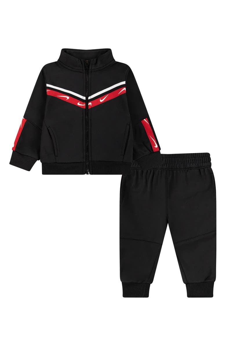 Nike Kids' Propus Club Logo Stripe Zip Jacket & Joggers Set, Main, color, Black